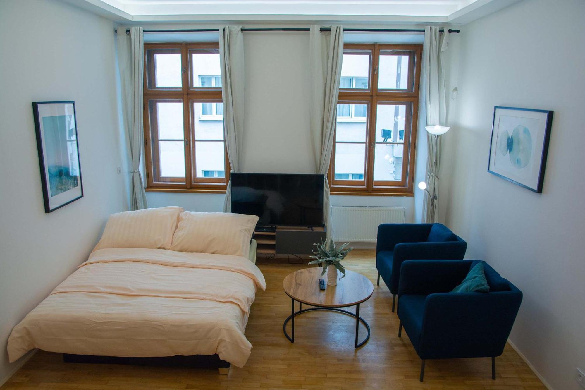 City Centre Apartment With Parking Prag Eksteriør billede
